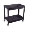 Astro Pneumatic 8330 Heavy Duty Plastic 2-Shelf Utility Cart (Black) -Tool Storage Sales apnn8330