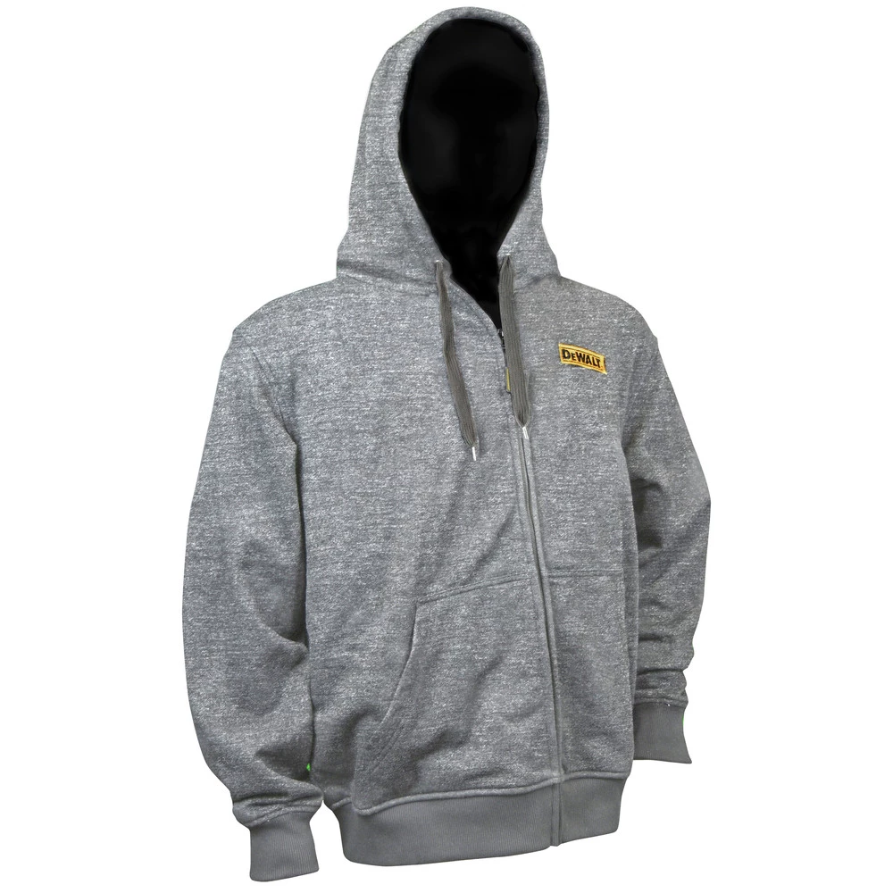 Dewalt DCHJ080B-2X 20V MAX Li-Ion Heathered Gray Heated Hoodie (Jacket Only) - 2XL 3 Dewalt DCHJ080B-2X 20V MAX Li-Ion Heathered Gray Heated Hoodie (Jacket Only) - 2XL