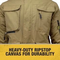Dewalt DCHJ091B-2X 20V Lithium-Ion Cordless Men's Heavy Duty Ripstop Heated Jacket (Jacket Only) - 2XL, Dune -Tool Storage Sales dewndchj091b l b 1