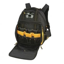 Dewalt DGL523 57-Pocket LED Lighted Tool Backpack -Tool Storage Sales dewndgl523 e
