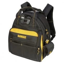 Dewalt DGL523 57-Pocket LED Lighted Tool Backpack -Tool Storage Sales dewndgl523 h