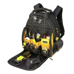 Dewalt DGL523 57-Pocket LED Lighted Tool Backpack -Tool Storage Sales dewndgl523 i