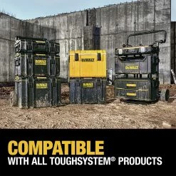 Dewalt DWST08300 14-3/4 In. X 21-3/4 In. X 12-3/8 In. ToughSystem 2.0 Tool Box - Large, Black -Tool Storage Sales dewndwst08300 k