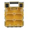 Dewalt DWST14735 4.56 In. X 10.31 In. X 13.66 In. Mid-Size Pro Organizer With Metal Latches - Yellow/Clear -Tool Storage Sales dewndwst14735