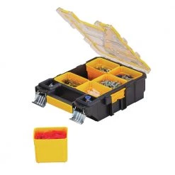 Dewalt DWST14735 4.56 In. X 10.31 In. X 13.66 In. Mid-Size Pro Organizer With Metal Latches - Yellow/Clear 7 Dewalt DWST14735 4.56 In. X 10.31 In. X 13.66 In. Mid-Size Pro Organizer With Metal Latches - Yellow/Clear -Tool Storage Sales dewndwst14735 b