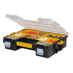 Dewalt DWST14825 14 In. X 17-1/2 In. X 4-1/2 In. Deep Pro Organizer With Metal Latch - Yellow/Clear/Black -Tool Storage Sales dewndwst14825 c
