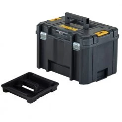 Dewalt DWST17806 13 In. X 17-1/4 In. X 11-7/8 In. TSTAK VI Deep Storage Box With Flat Top - Black -Tool Storage Sales dewndwst17806 e