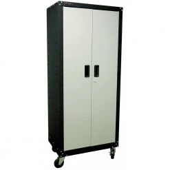 Homak GS00765021 2 Door 4 Shelf Steel Mobile Cabinet