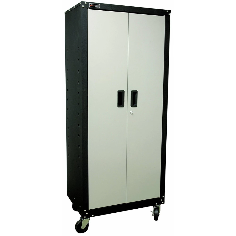 Homak GS00765021 2 Door 4 Shelf Steel Mobile Cabinet 3 Homak GS00765021 2 Door 4 Shelf Steel Mobile Cabinet