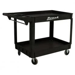 Homak PP06046021 36 In. X 24 In. Industrial Polypropylene Service Cart