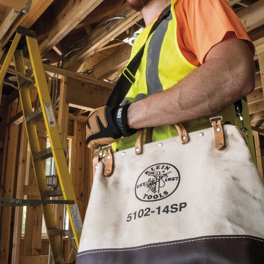 Klein Tools 5102-14SP 14 In. Deluxe Canvas Tool Bag 9 Klein Tools 5102-14SP 14 In. Deluxe Canvas Tool Bag - Image 7