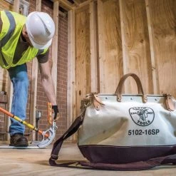 Klein Tools 5102-16SP 16 In. Deluxe Canvas Tool Bag -Tool Storage Sales klnn5102 16sp g