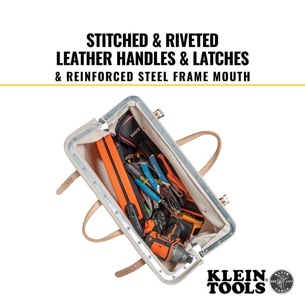 Klein Tools 5102-20 20 In. Canvas Tool Bag 12 Klein Tools 5102-20 20 In. Canvas Tool Bag - Image 10