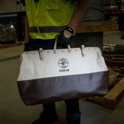 Klein Tools 5105-24 24 In. High-Bottom Canvas Tool Bag -Tool Storage Sales klnn5105 24 g