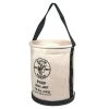 Klein Tools 5109P 12 In. Canvas Straight-Wall Bucket With Pocket And Molded Bottom -Tool Storage Sales klnn5109p