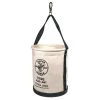 Klein Tools 5109S Straight Wall Canvas Bucket With Swivel Snap