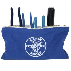 Klein Tools 5140 12 1/2 In. X 7 In. Canvas Zipper Bag Assortments (4/Pack) -Tool Storage Sales klnn5140 c