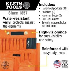Klein Tools 51829M Aerial Apron With Magnet -Tool Storage Sales klnn51829m h