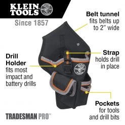 Klein Tools 5183 Tradesman Pro Drill Pouch Tool Bag 9 Klein Tools 5183 Tradesman Pro Drill Pouch Tool Bag -Tool Storage Sales klnn5183 a