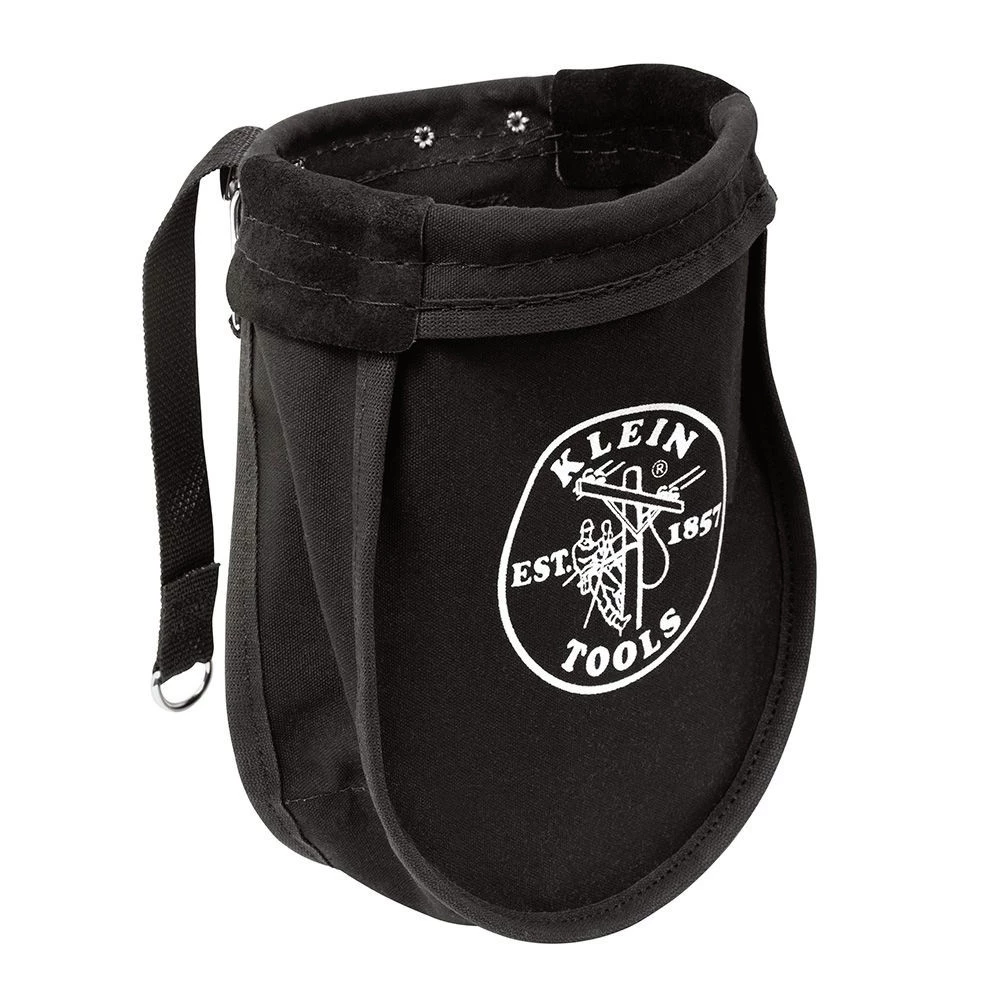 Klein Tools 51A 9 In. X 3.5 In. X 10 In. Nut And Bolt Canvas Tool Pouch - Black 3 Klein Tools 51A 9 In. X 3.5 In. X 10 In. Nut And Bolt Canvas Tool Pouch - Black