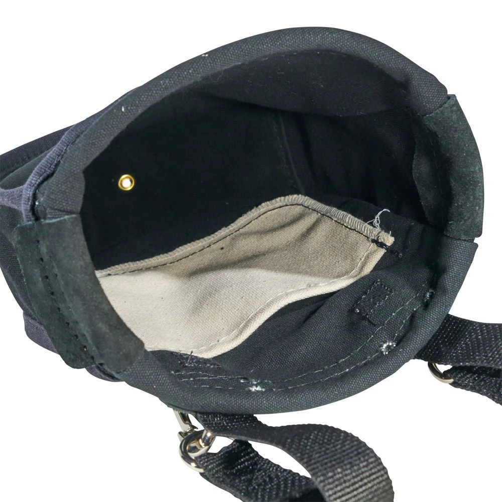 Klein Tools 51A 9 In. X 3.5 In. X 10 In. Nut And Bolt Canvas Tool Pouch - Black 7 Klein Tools 51A 9 In. X 3.5 In. X 10 In. Nut And Bolt Canvas Tool Pouch - Black - Image 5
