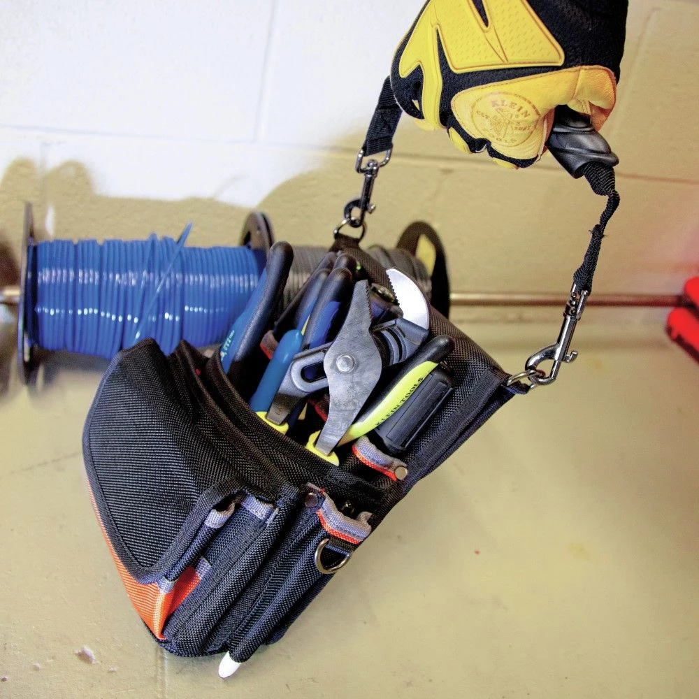 Klein Tools 5242 Tradesman Pro 9.5 In. X 7.5 In. X 9.5 In. 9-Pocket Tool Pouch 8 Klein Tools 5242 Tradesman Pro 9.5 In. X 7.5 In. X 9.5 In. 9-Pocket Tool Pouch - Image 6