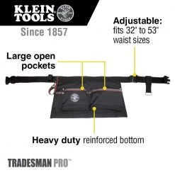 Klein Tools 5244 Tradesman Pro Tool Pouch Apron -Tool Storage Sales klnn5244 f