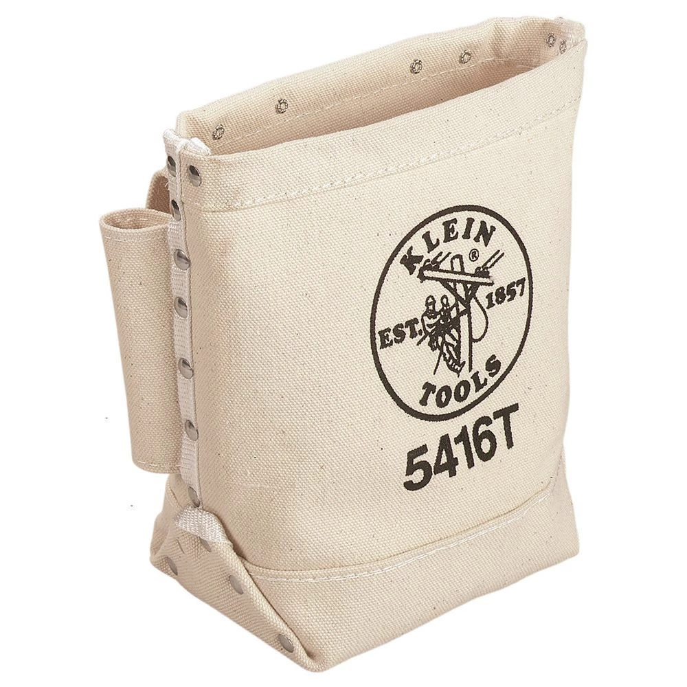 Klein Tools 5416T No. 4 Canvas 5 X 10 X 9 In. Bull Pin And Bolt Pouch With Tunnel Connection 3 Klein Tools 5416T No. 4 Canvas 5 X 10 X 9 In. Bull Pin And Bolt Pouch With Tunnel Connection