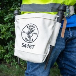 Klein Tools 5416T No. 4 Canvas 5 X 10 X 9 In. Bull Pin And Bolt Pouch With Tunnel Connection 17 Klein Tools 5416T No. 4 Canvas 5 X 10 X 9 In. Bull Pin And Bolt Pouch With Tunnel Connection -Tool Storage Sales klnn5416t g