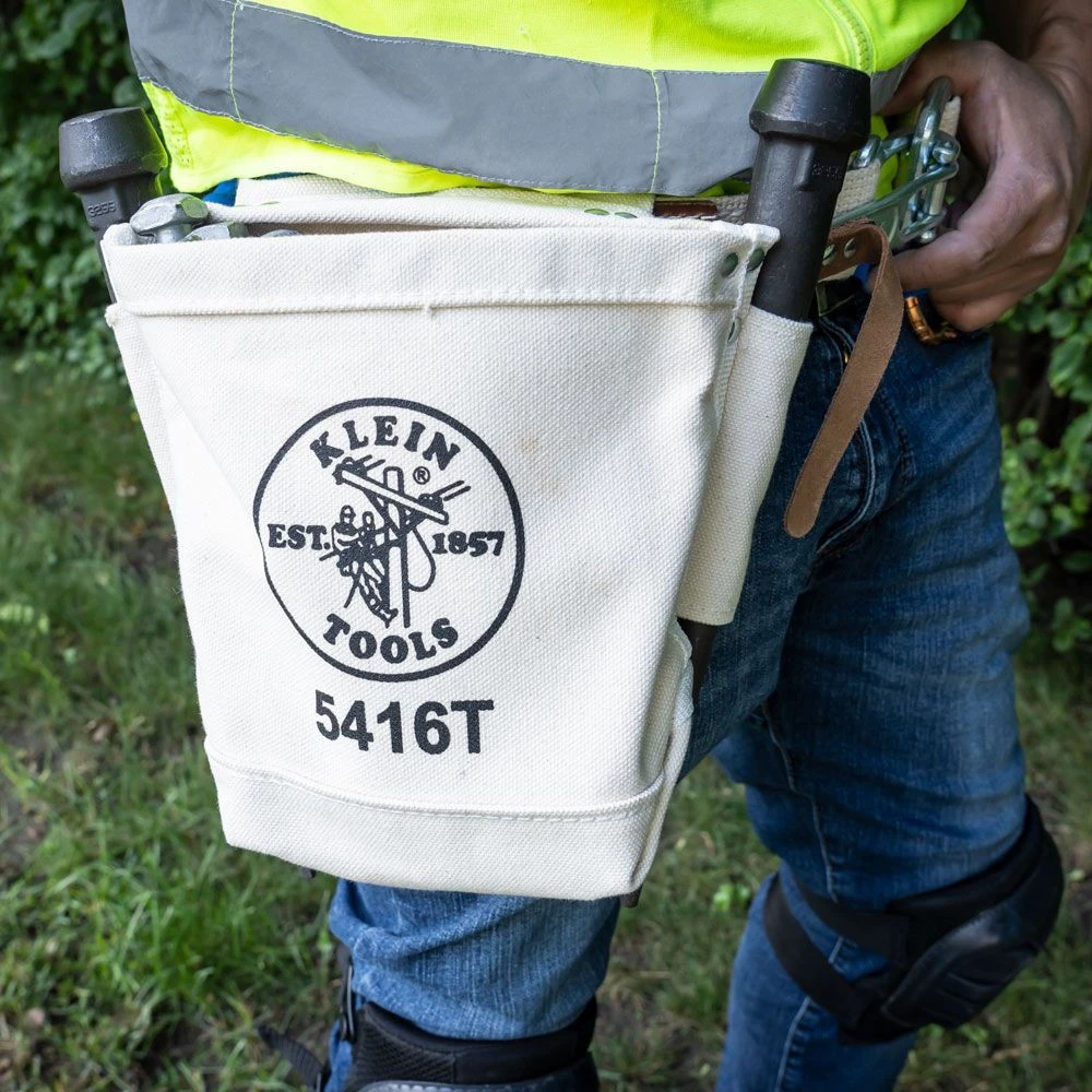 Klein Tools 5416T No. 4 Canvas 5 X 10 X 9 In. Bull Pin And Bolt Pouch With Tunnel Connection 11 Klein Tools 5416T No. 4 Canvas 5 X 10 X 9 In. Bull Pin And Bolt Pouch With Tunnel Connection - Image 9