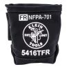 Klein Tools 5416TFR 5 In. X 10 In. X 9 In. Flame Resistant Canvas Tool Bag - Black -Tool Storage Sales klnn5416tfr
