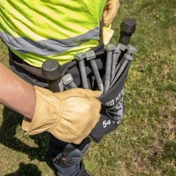 Klein Tools 5416TFR 5 In. X 10 In. X 9 In. Flame Resistant Canvas Tool Bag - Black -Tool Storage Sales klnn5416tfr g