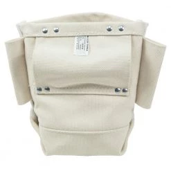 Klein Tools 5416TSR 5 In. X 10 In. X 9 In. Canvas Bolt Bag With Drain Holes - Natural -Tool Storage Sales klnn5416tsr c