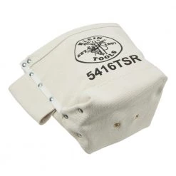 Klein Tools 5416TSR 5 In. X 10 In. X 9 In. Canvas Bolt Bag With Drain Holes - Natural -Tool Storage Sales klnn5416tsr e