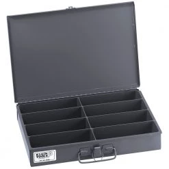Klein Tools 54436 9.75 In. X 13.313 In. X 2 In. 8 Compartment Storage Box - Mid-Size