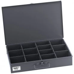Klein Tools 54451 12 In. X 18 In. X 3 In. Adjustable Compartment Parts Storage Box - X-Large