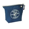 Klein Tools 5539BLU 10 In. X 3.5 In. X 8 In. Canvas Zipper Consumables Tool Pouch - Blue