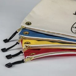 Klein Tools 5539LYEL 18 In. X 3.5 In. X 8 In. Canvas Zipper Consumables Tool Pouch - Large, Yellow -Tool Storage Sales klnn5539lyel d