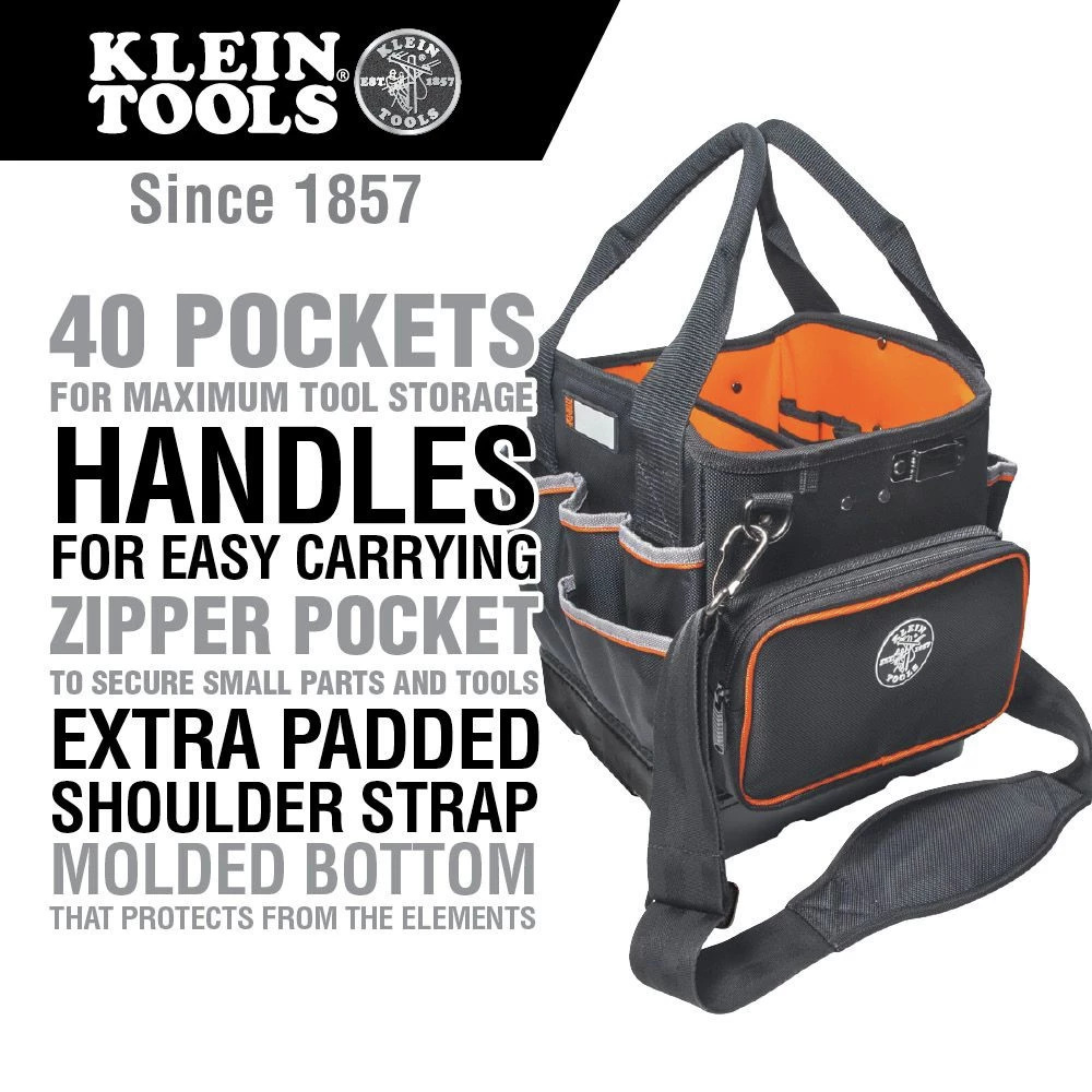 Klein Tools 5541610-14 Tradesman Pro 10 In. Tote 4 Klein Tools 5541610-14 Tradesman Pro 10 In. Tote - Image 2