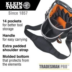 Klein Tools 55419SP-14 Tradesman Pro Shoulder Pouch -Tool Storage Sales klnn55419sp 14 c