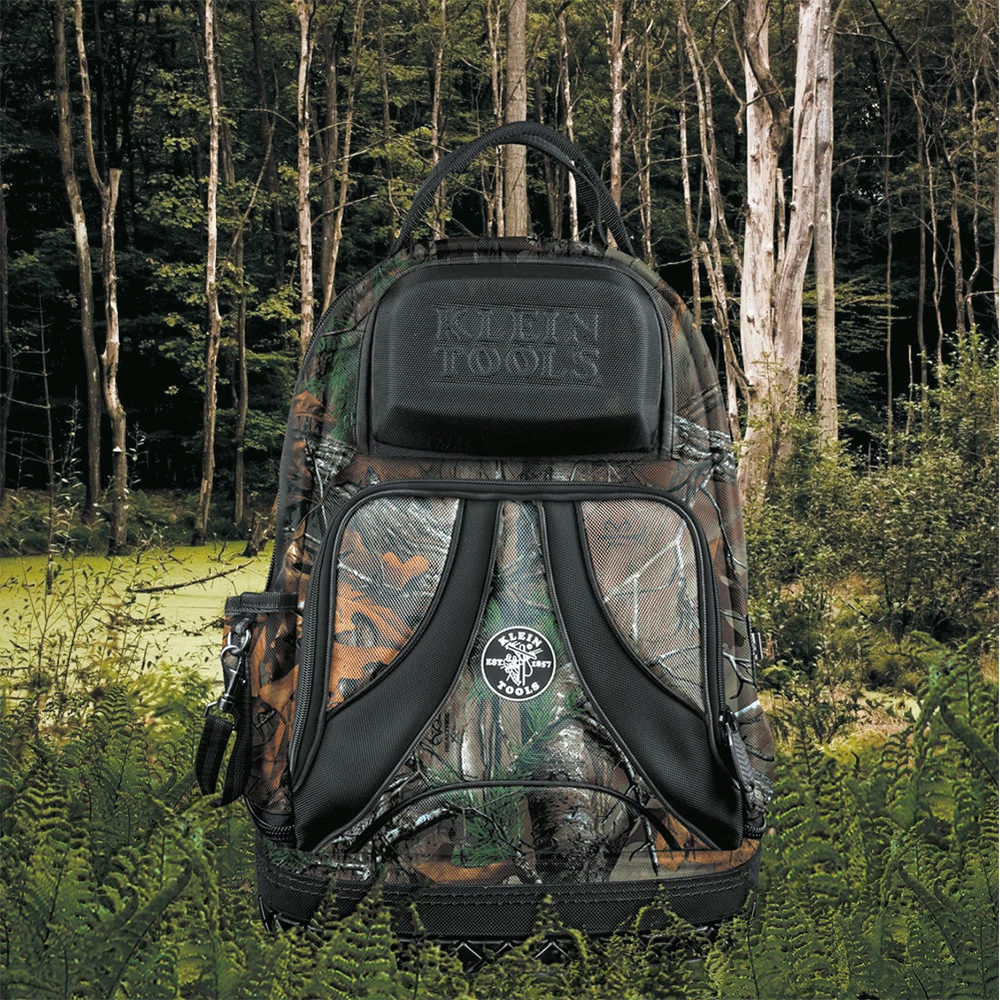 Klein Tools 55421BP14CAMO Tradesman Pro 14 In. Tool Bag Backpack - Camo 8 Klein Tools 55421BP14CAMO Tradesman Pro 14 In. Tool Bag Backpack - Camo - Image 6