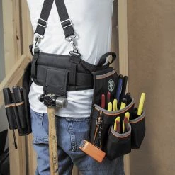 Klein Tools 55427 Tradesman Pro Electrician's Tool Belt - Medium -Tool Storage Sales klnn55427 c