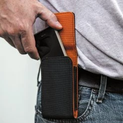 Klein Tools 55460 Tradesman Pro 1.5 In. X 3 In. X 5.75 In. Phone Holder - Small, Black -Tool Storage Sales klnn55460 a