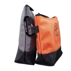 Klein Tools 55470 2-Piece Stand-Up Zipper Tool Bag Set - Orange/Black, Gray/Black -Tool Storage Sales klnn55470 b