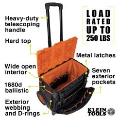 Klein Tools 55473RTB Tradesman Pro Tool Master Rolling Tool Bag -Tool Storage Sales klnn55473rtb j