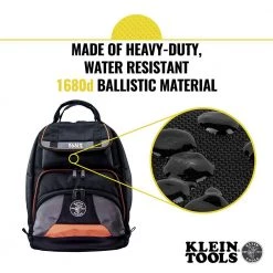 Klein Tools 55475 Tradesman Pro 17.5 In. 35-Pocket Tool Bag Backpack - Black/Orange 17 Klein Tools 55475 Tradesman Pro 17.5 In. 35-Pocket Tool Bag Backpack - Black/Orange -Tool Storage Sales klnn55475 h