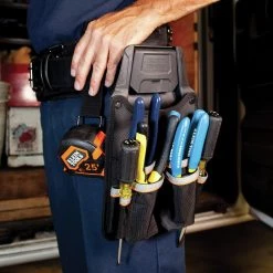 Klein Tools 55912 Tradesman Pro 13 In. X 7.25 In. X 4.75 In. Modular Piping Tool Pouch With Belt Clip - Black/Gray/Orange -Tool Storage Sales klnn55912 f