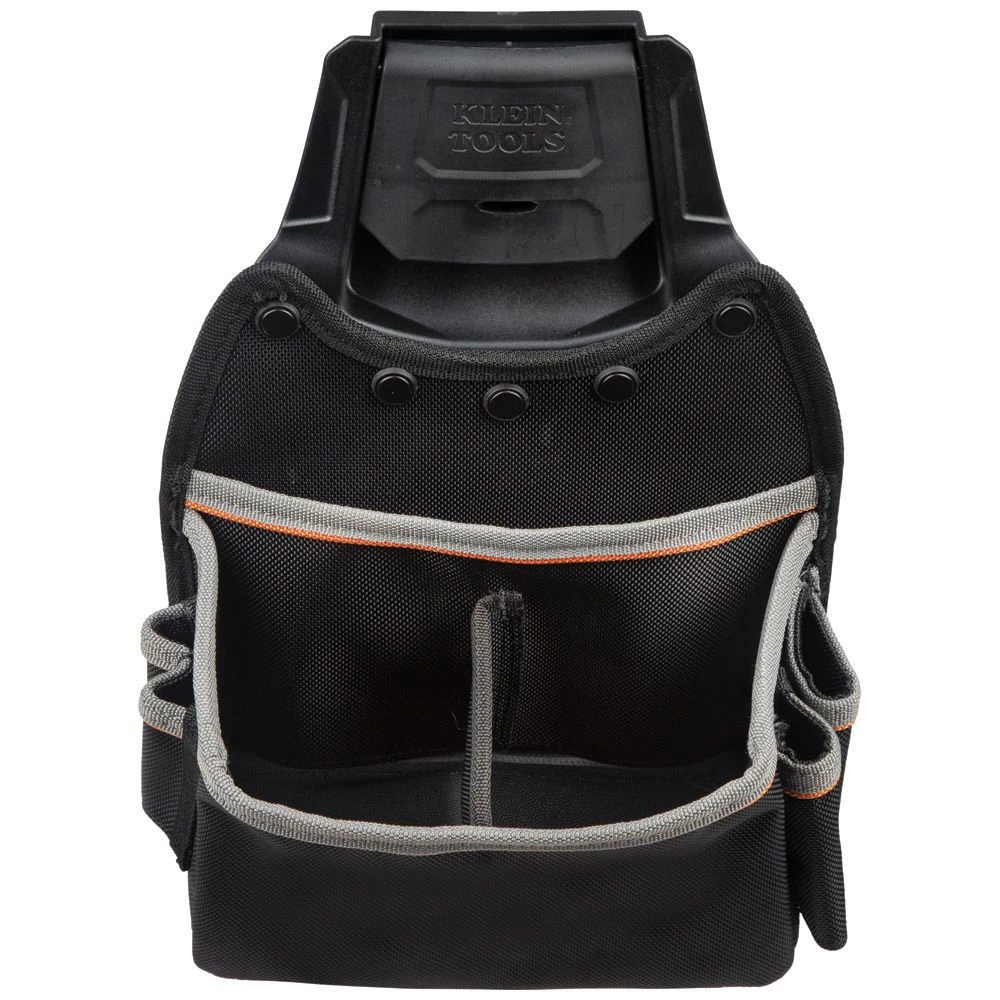 Klein Tools 55913 Tradesman Pro 11.75 In. X 8.625 In. X 6 In. Modular Parts Pouch With Belt Clip - Black/Gray/Orange 5 Klein Tools 55913 Tradesman Pro 11.75 In. X 8.625 In. X 6 In. Modular Parts Pouch With Belt Clip - Black/Gray/Orange - Image 3