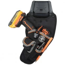 Klein Tools 55917 Tradesman Pro 15.5 In. X 8 In. X 6 In. Modular Drill Pouch With Belt Clip - Black/Gray/Orange -Tool Storage Sales klnn55917 h