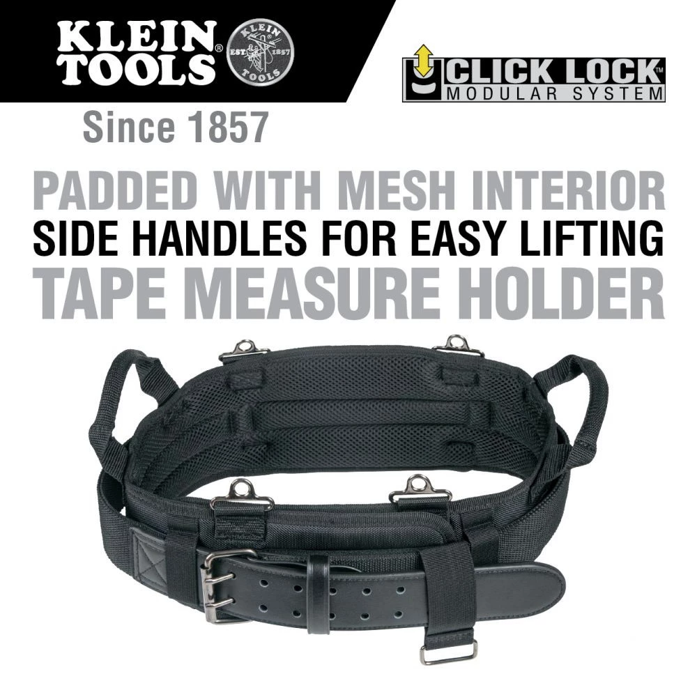 Klein Tools 55920 Tradesman Pro 54 In. X 5 In. X 1 In. Modular Tool Belt - X-Large, Black 4 Klein Tools 55920 Tradesman Pro 54 In. X 5 In. X 1 In. Modular Tool Belt - X-Large, Black - Image 2